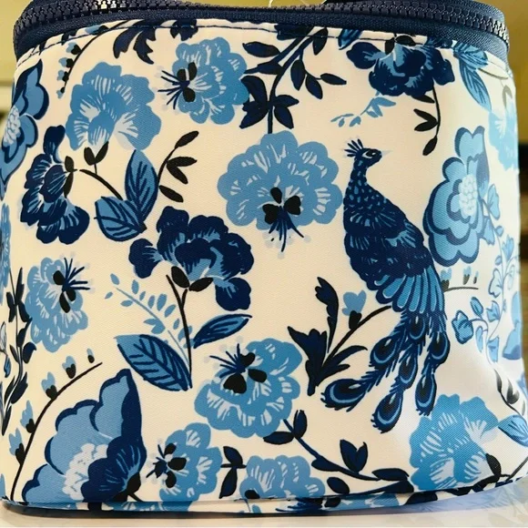 kate spade Blue Peacock Floral Lunch Bag New with Tags - Picture 2 of 4